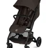 Passeggino Beezy - Chocolate Brown - Telaio Nero - Il più Compatto