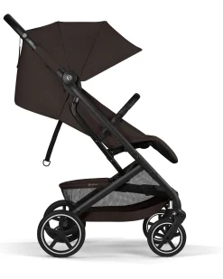Passeggino Beezy - Chocolate Brown - Telaio Nero - Il più Compatto