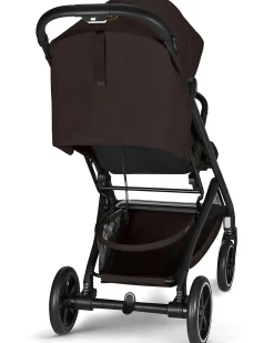 Passeggino Beezy - Chocolate Brown - Telaio Nero - Il più Compatto