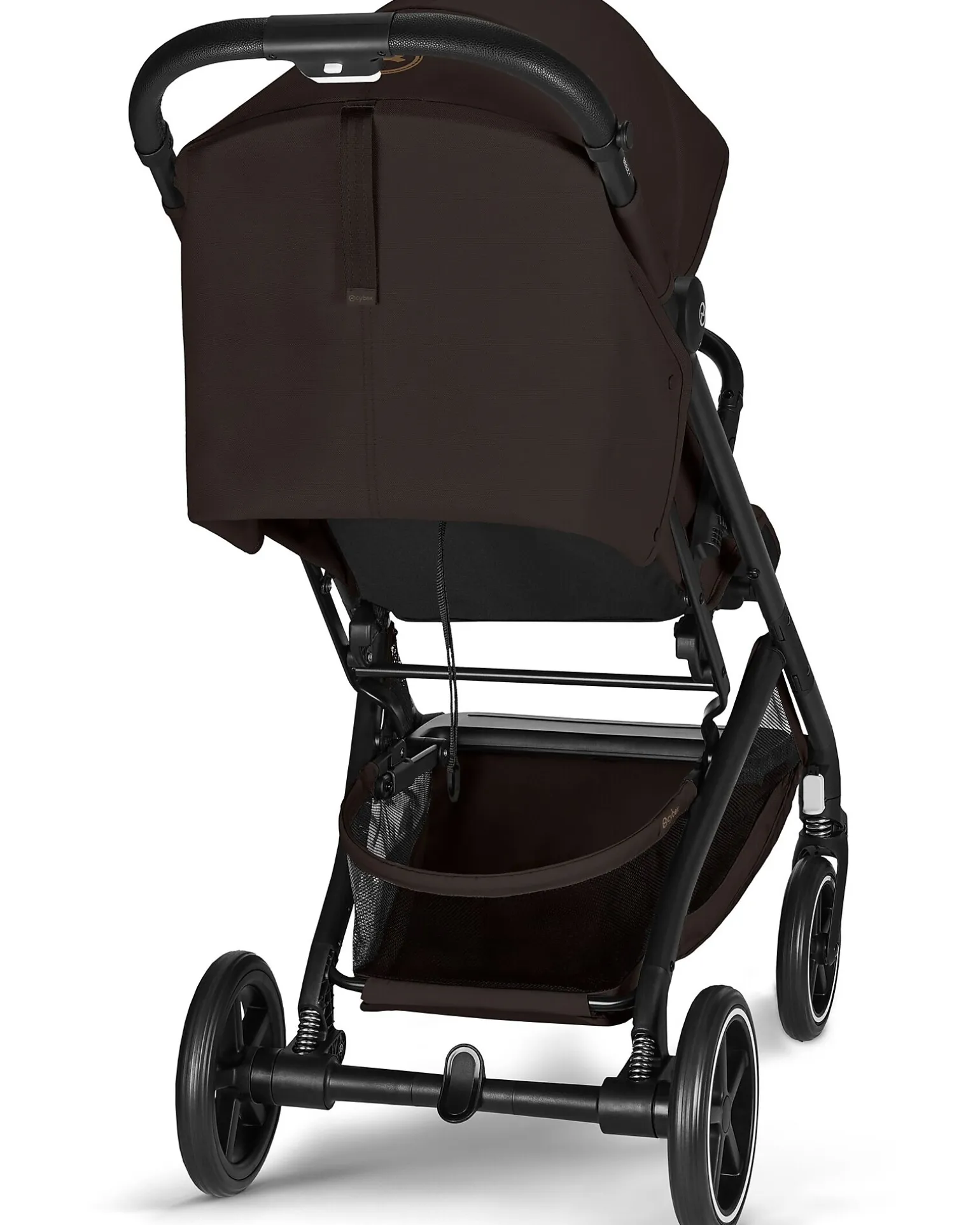 Passeggino Beezy - Chocolate Brown - Telaio Nero - Il più Compatto