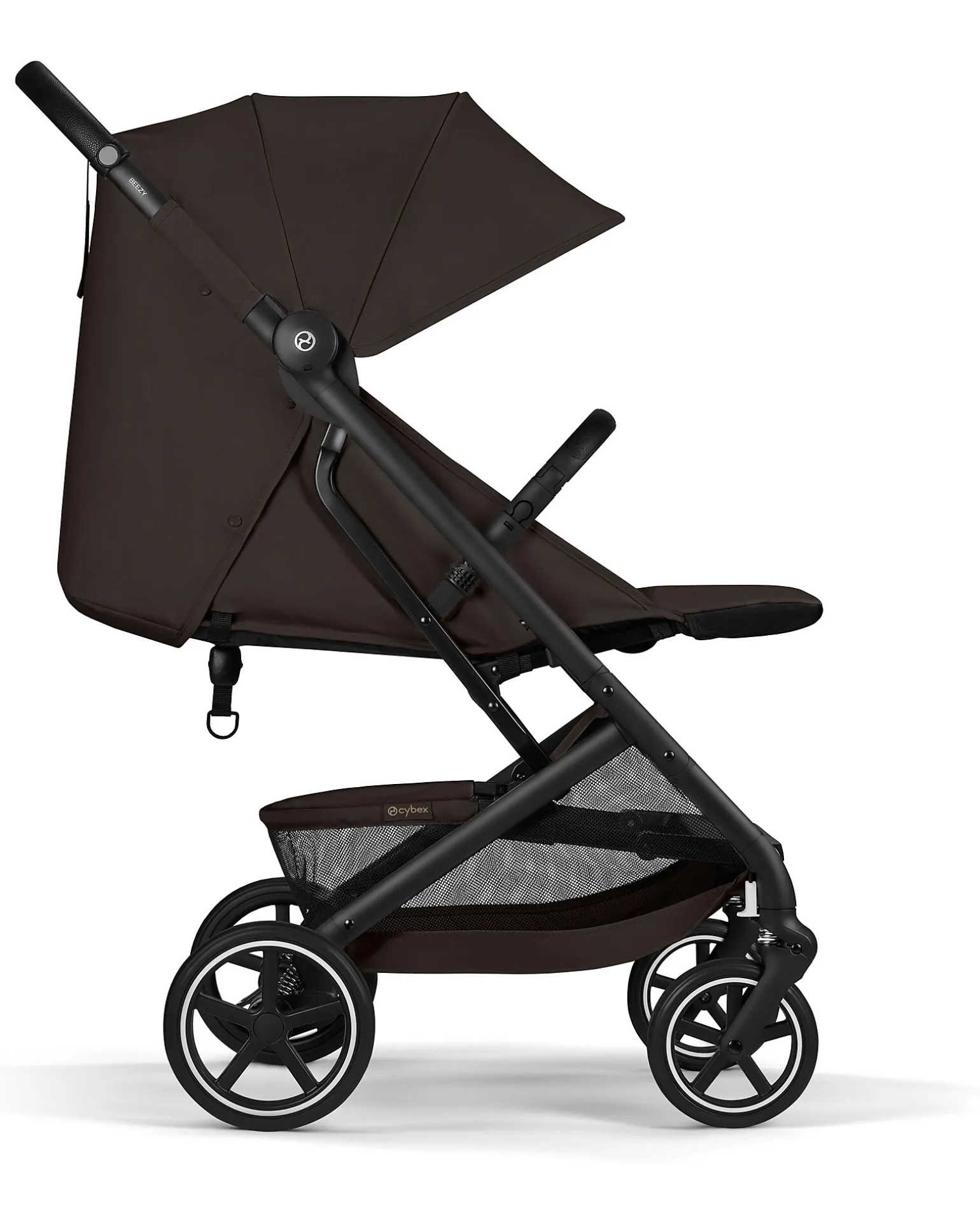 Passeggino Beezy - Chocolate Brown - Telaio Nero - Il più Compatto