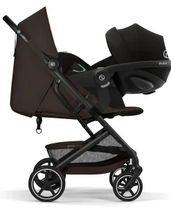 Passeggino Beezy - Chocolate Brown - Telaio Nero - Il più Compatto
