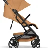 Passeggino Beezy - Cinnamon Yellow - Telaio Nero - Il più Compatto