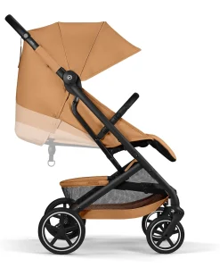 Passeggino Beezy - Cinnamon Yellow - Telaio Nero - Il più Compatto