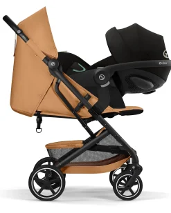 Passeggino Beezy - Cinnamon Yellow - Telaio Nero - Il più Compatto