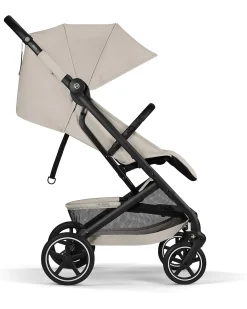 Passeggino Beezy - Dune Grey - Telaio Nero - Il più Compatto