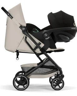 Passeggino Beezy - Dune Grey - Telaio Nero - Il più Compatto