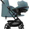 Passeggino Beezy - Stormy Blue - Telaio Nero - Il più Compatto