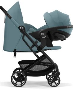 Passeggino Beezy - Stormy Blue - Telaio Nero - Il più Compatto