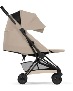 Passeggino Coya - Cozy Beige - Telaio Matt Black - Leggero e Ultracompatto