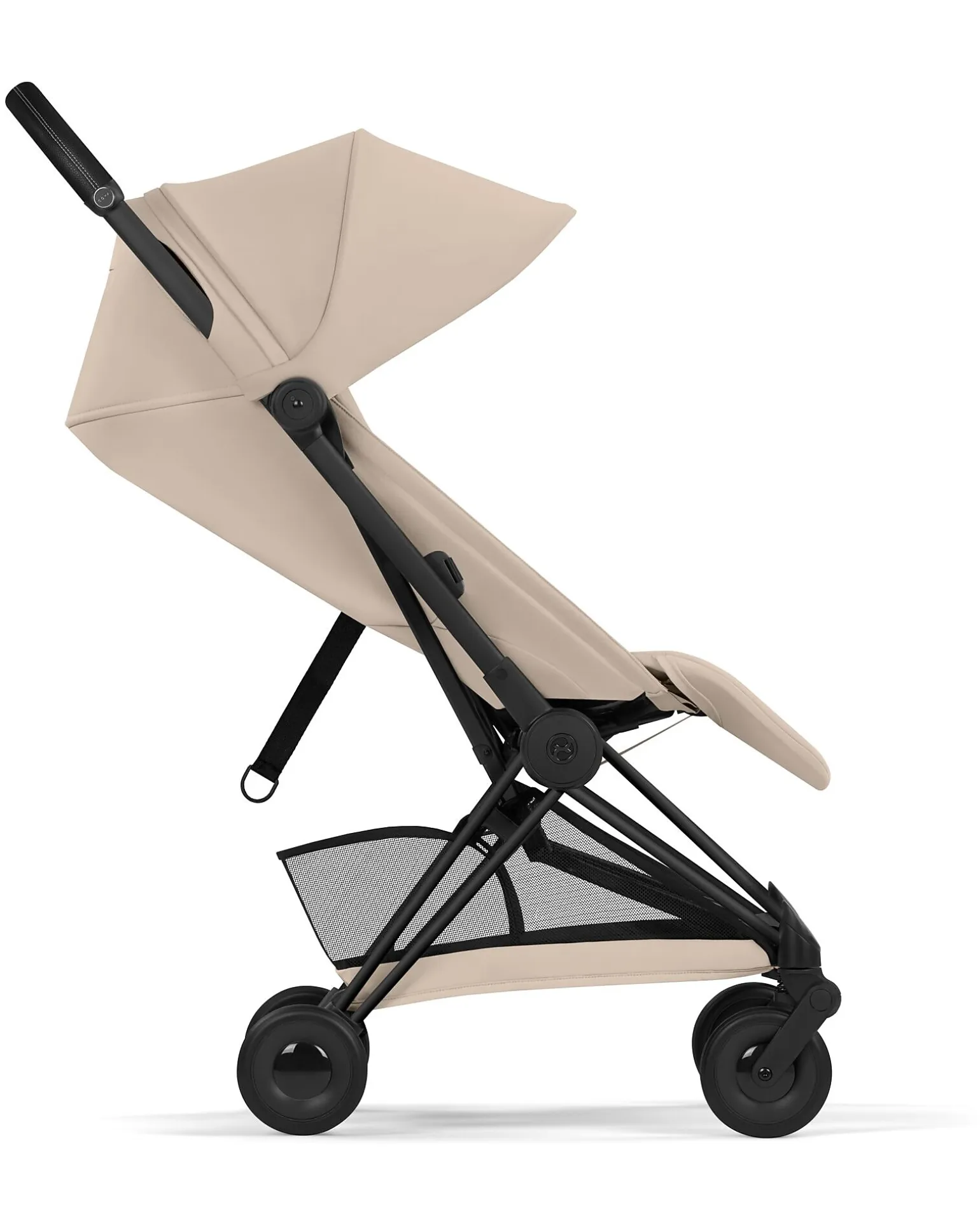Passeggino Coya - Cozy Beige - Telaio Matt Black - Leggero e Ultracompatto