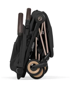 Passeggino Coya - Sepia Black - Telaio Rosegold - Leggero e Ultracompatto