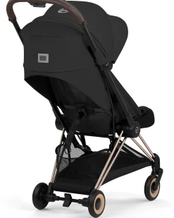 Passeggino Coya - Sepia Black - Telaio Rosegold - Leggero e Ultracompatto