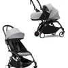 Passeggino Duo YOYO3 Grigio - Telaio Nero - Seduta 6+ e Kit Neonati 0+