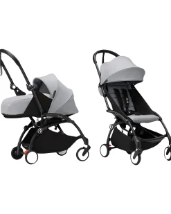 Passeggino Duo YOYO3 Grigio - Telaio Nero - Seduta e Kit Neonato 0+