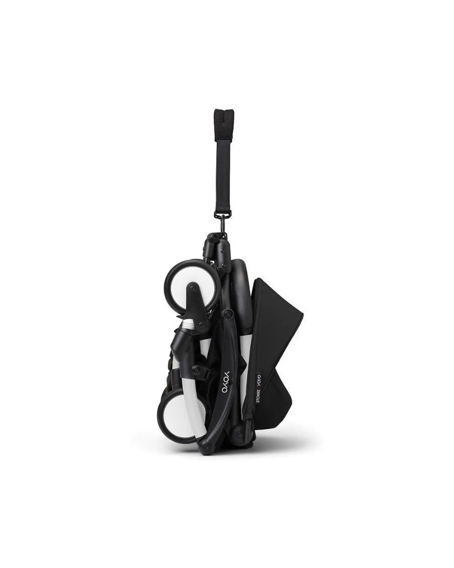 Passeggino Duo YOYO3 Nero - Telaio Bianco - Seduta e Kit Neonato 0+