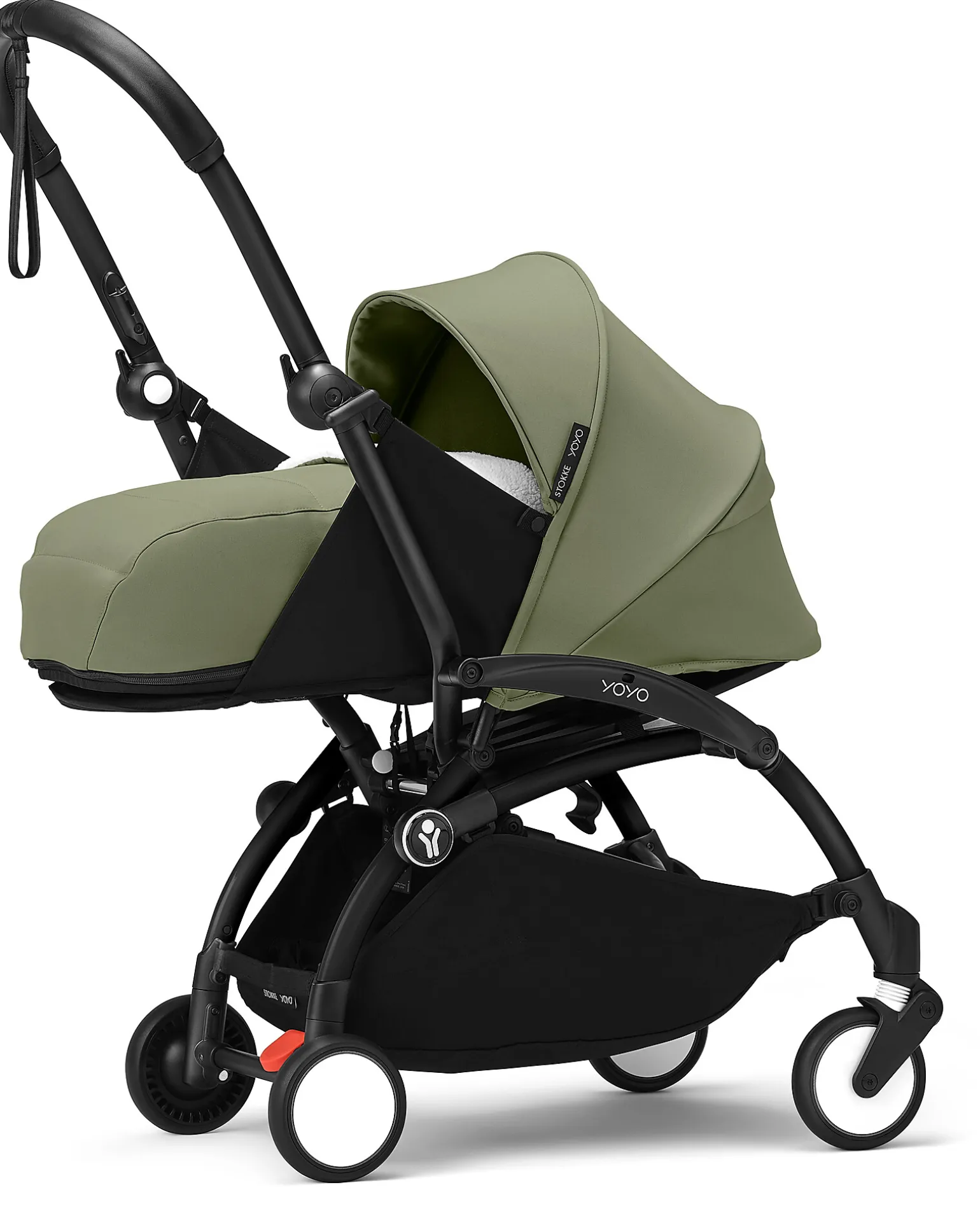 Passeggino Duo YOYO3 Oliva - Telaio Nero - Seduta 6+ e Kit Neonati 0+