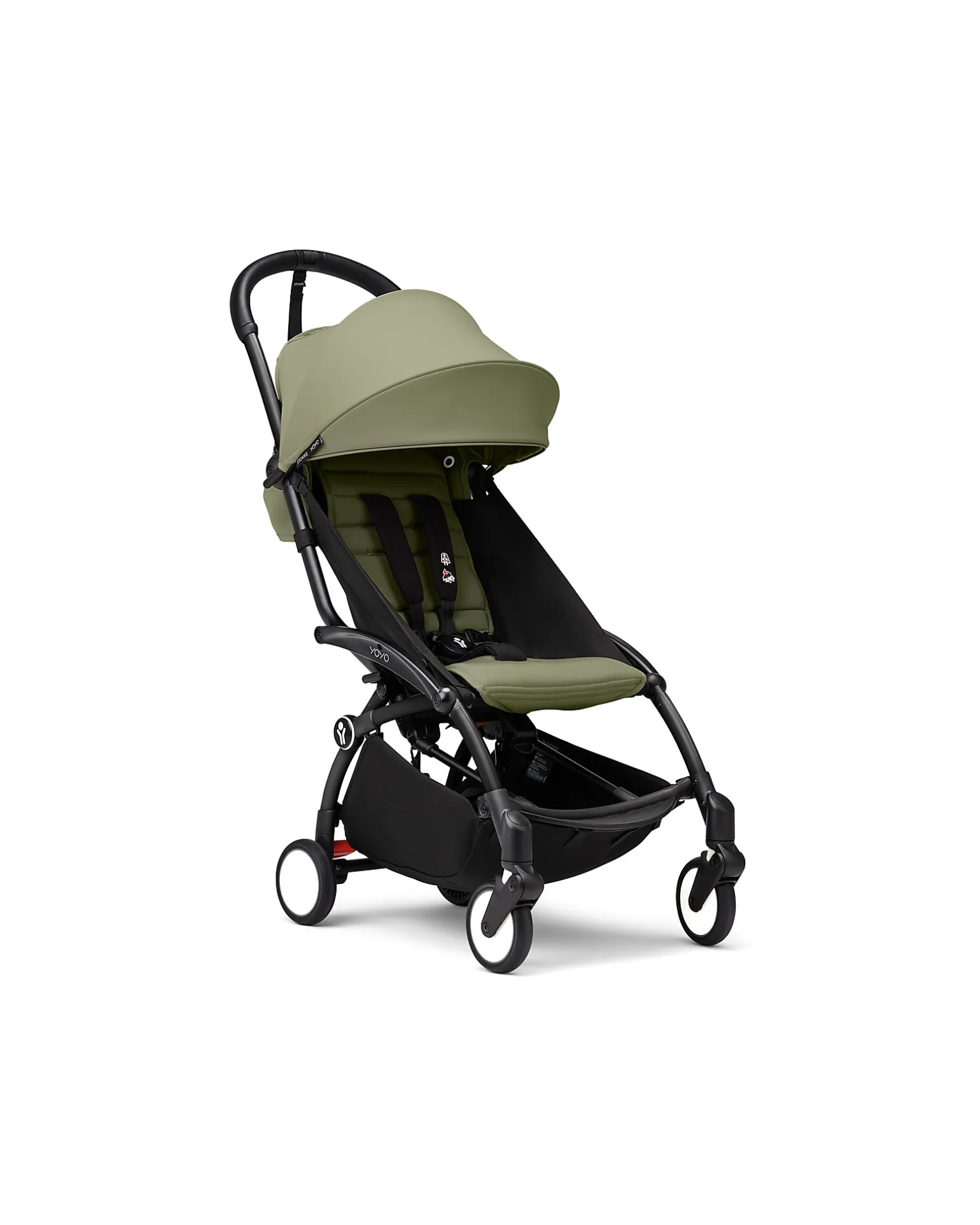 Passeggino Duo YOYO3 Oliva - Telaio Nero - Seduta 6+ e Kit Neonati 0+