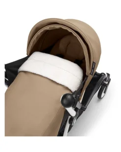 Passeggino Duo YOYO3 - Telaio Bianco + Rivestimento Toffee 6+ kit per neonati 0+