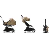 Passeggino Duo YOYO3 Toffee - Telaio Bianco + Navicella 0+ e Seduta 6+