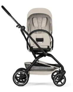Passeggino Eezy S Twist + 2 - Dune Grey - Telaio Nero - Seduta Rotante a 360°