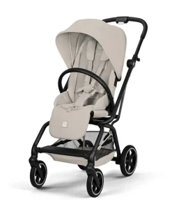 Passeggino Eezy S Twist + 2 - Dune Grey - Telaio Nero - Seduta Rotante a 360°
