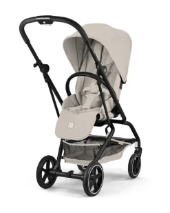 Passeggino Eezy S Twist + 2 - Dune Grey - Telaio Nero - Seduta Rotante a 360°