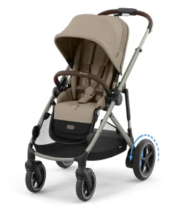 Passeggino Elettrico E-Gazelle S - Almond Beige - dalla Nascita ai 4 Anni - Multifunzionale