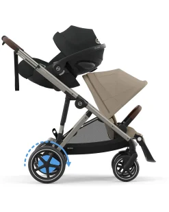 Passeggino Elettrico E-Gazelle S - Almond Beige - dalla Nascita ai 4 Anni - Multifunzionale