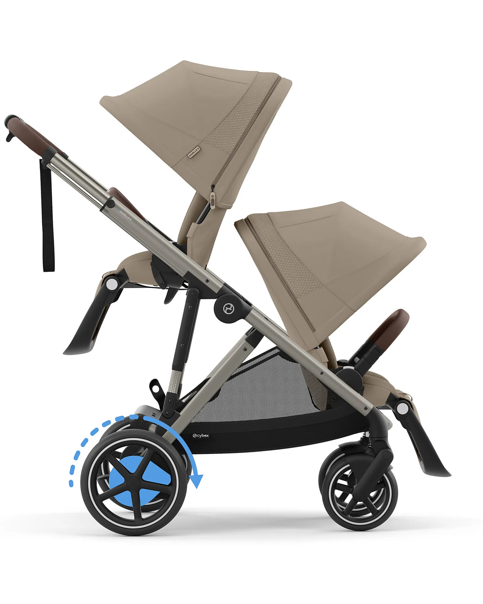 Passeggino Elettrico E-Gazelle S - Almond Beige - dalla Nascita ai 4 Anni - Multifunzionale
