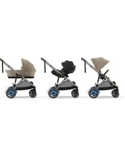 Passeggino Elettrico E-Gazelle S - Almond Beige - dalla Nascita ai 4 Anni - Multifunzionale