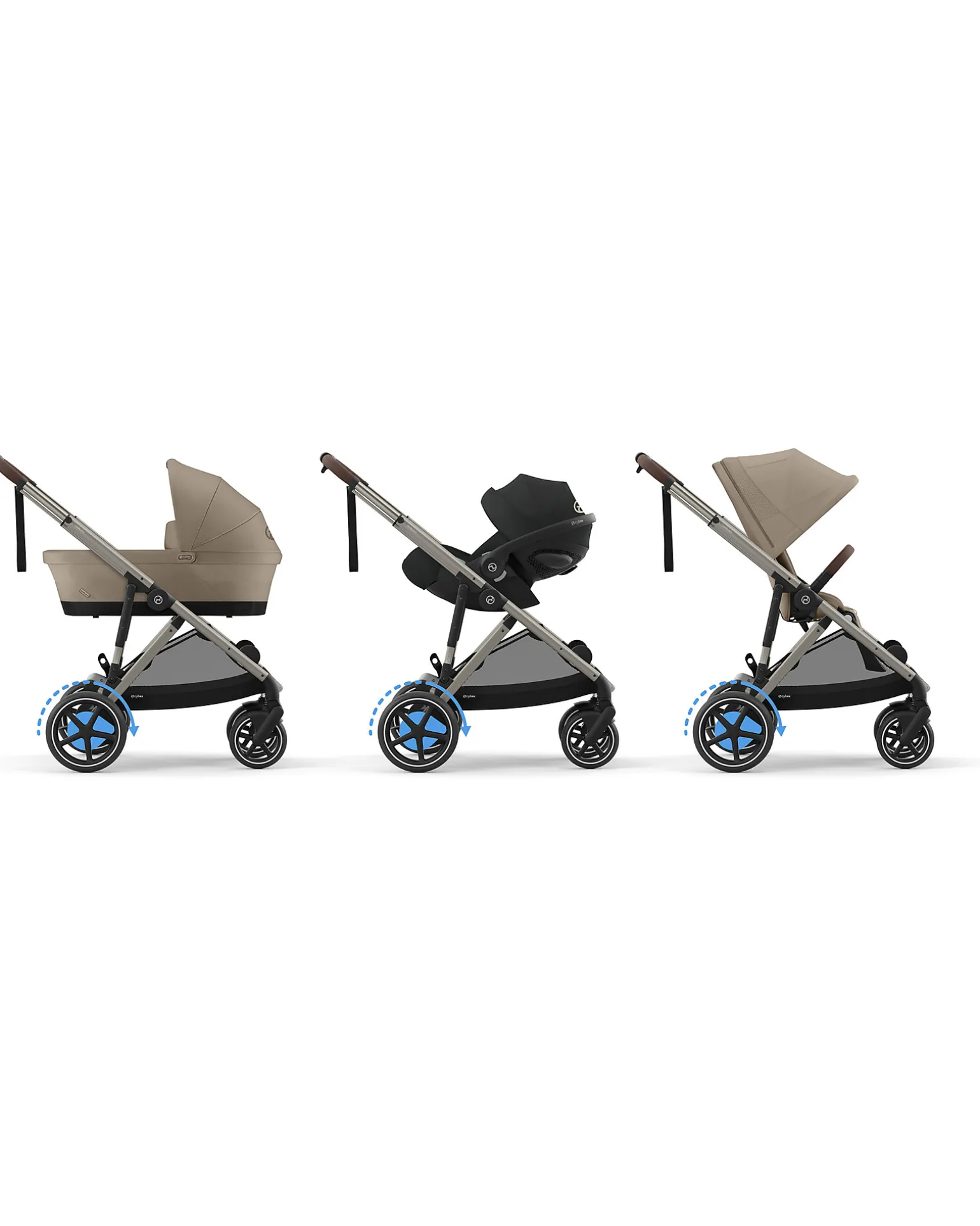 Passeggino Elettrico E-Gazelle S - Almond Beige - dalla Nascita ai 4 Anni - Multifunzionale