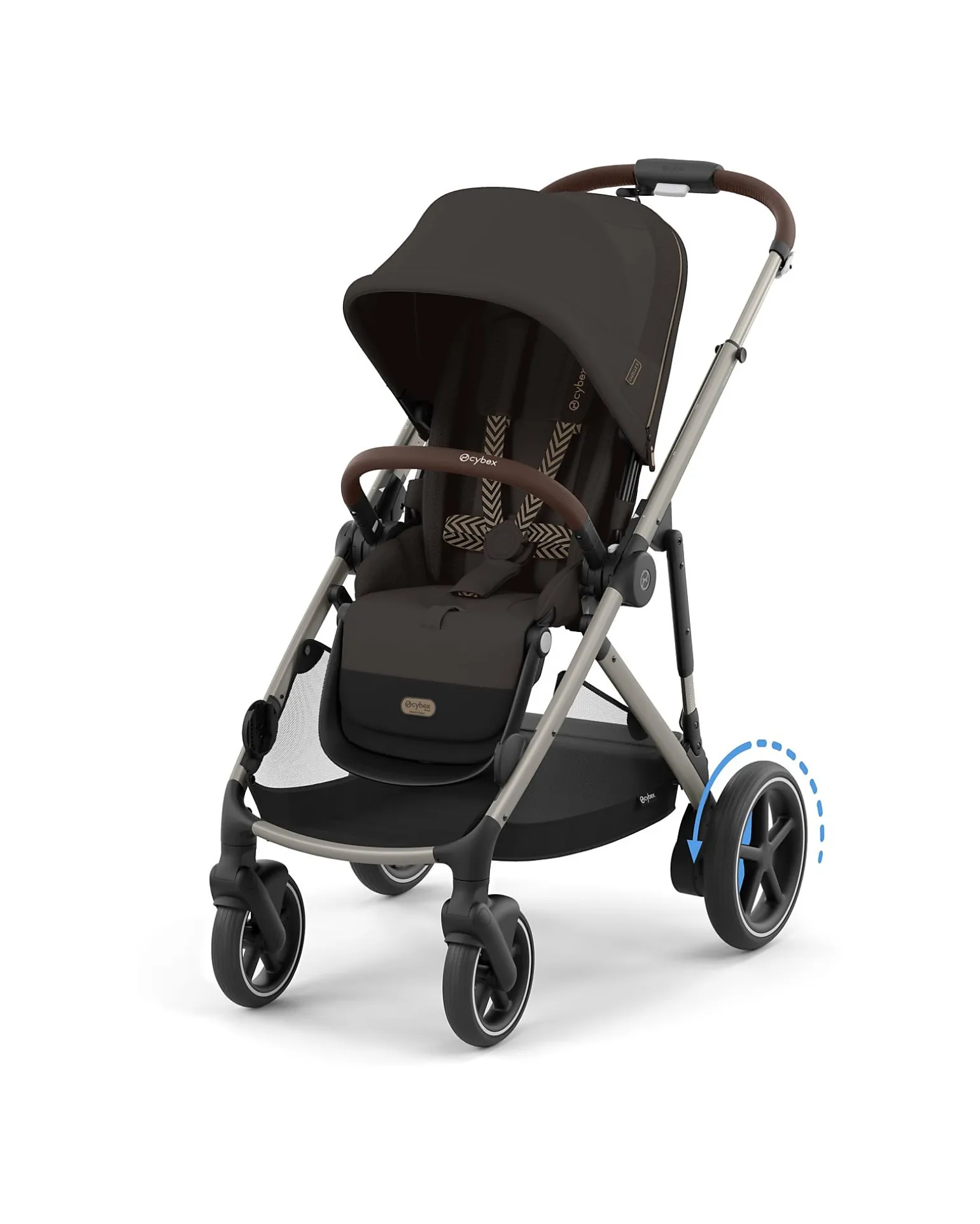 Passeggino Elettrico E-Gazelle S - Chocolate Brown - dalla Nascita ai 4 Anni - Multifunzionale