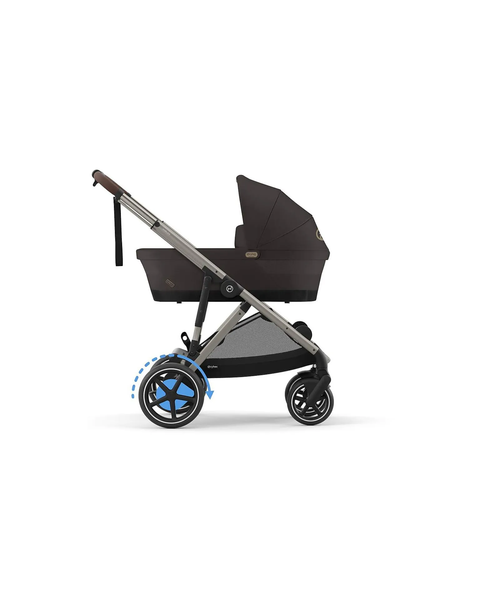 Passeggino Elettrico E-Gazelle S - Chocolate Brown - dalla Nascita ai 4 Anni - Multifunzionale