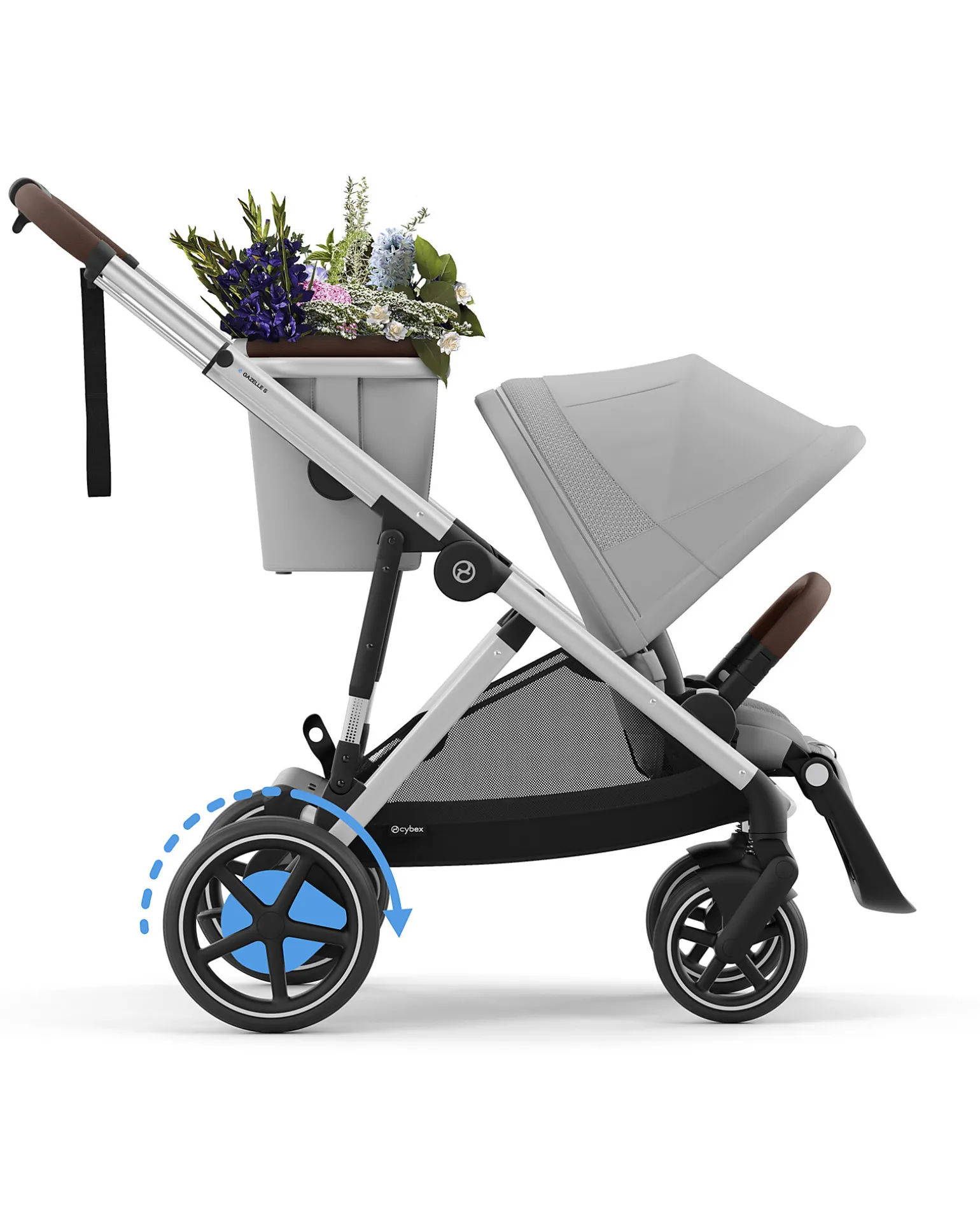 Passeggino Elettrico E-Gazelle S - Mid Grey - dalla Nascita ai 4 Anni - Multifunzionale