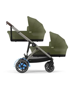 Passeggino Elettrico E-Gazelle S - Moss Green/Khaki - dalla Nascita ai 4 Anni - Multifunzionale