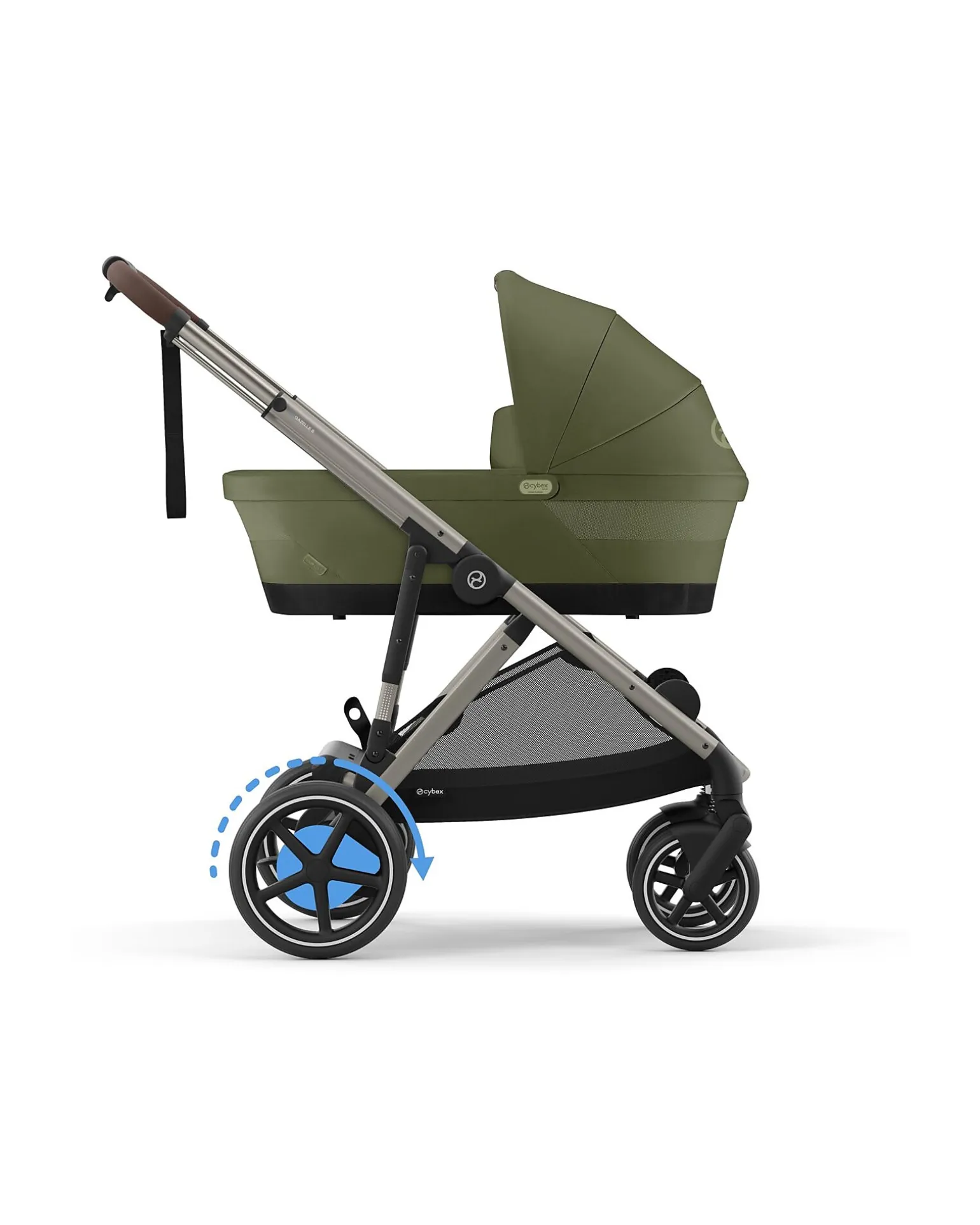Passeggino Elettrico E-Gazelle S - Moss Green/Khaki - dalla Nascita ai 4 Anni - Multifunzionale