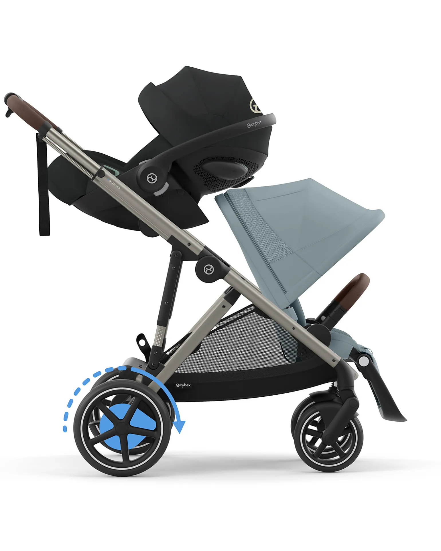 Passeggino Elettrico E-Gazelle S - Nero - dalla Nascita ai 4 Anni - Multifunzionale