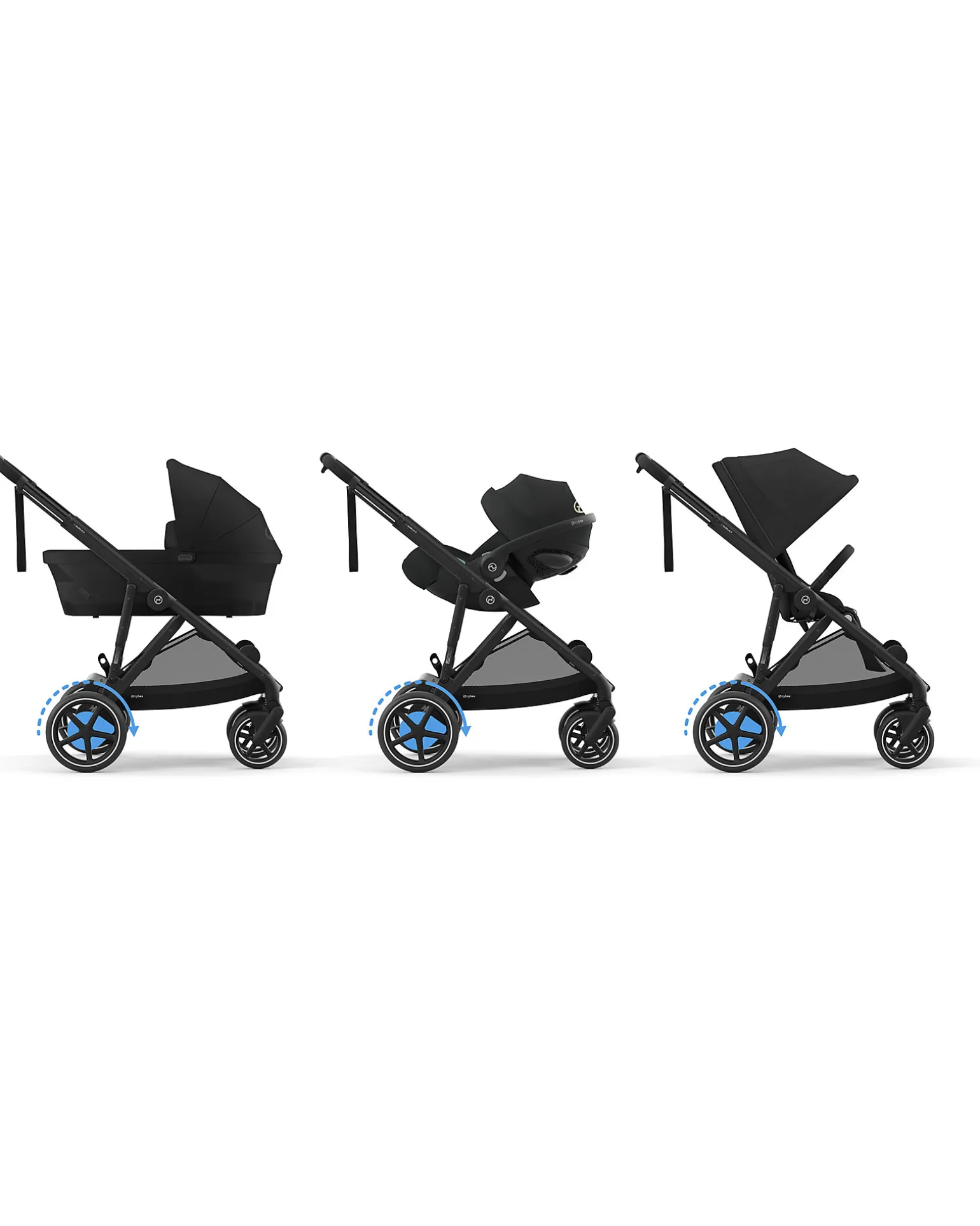 Passeggino Elettrico E-Gazelle S - Nero - dalla Nascita ai 4 Anni - Multifunzionale