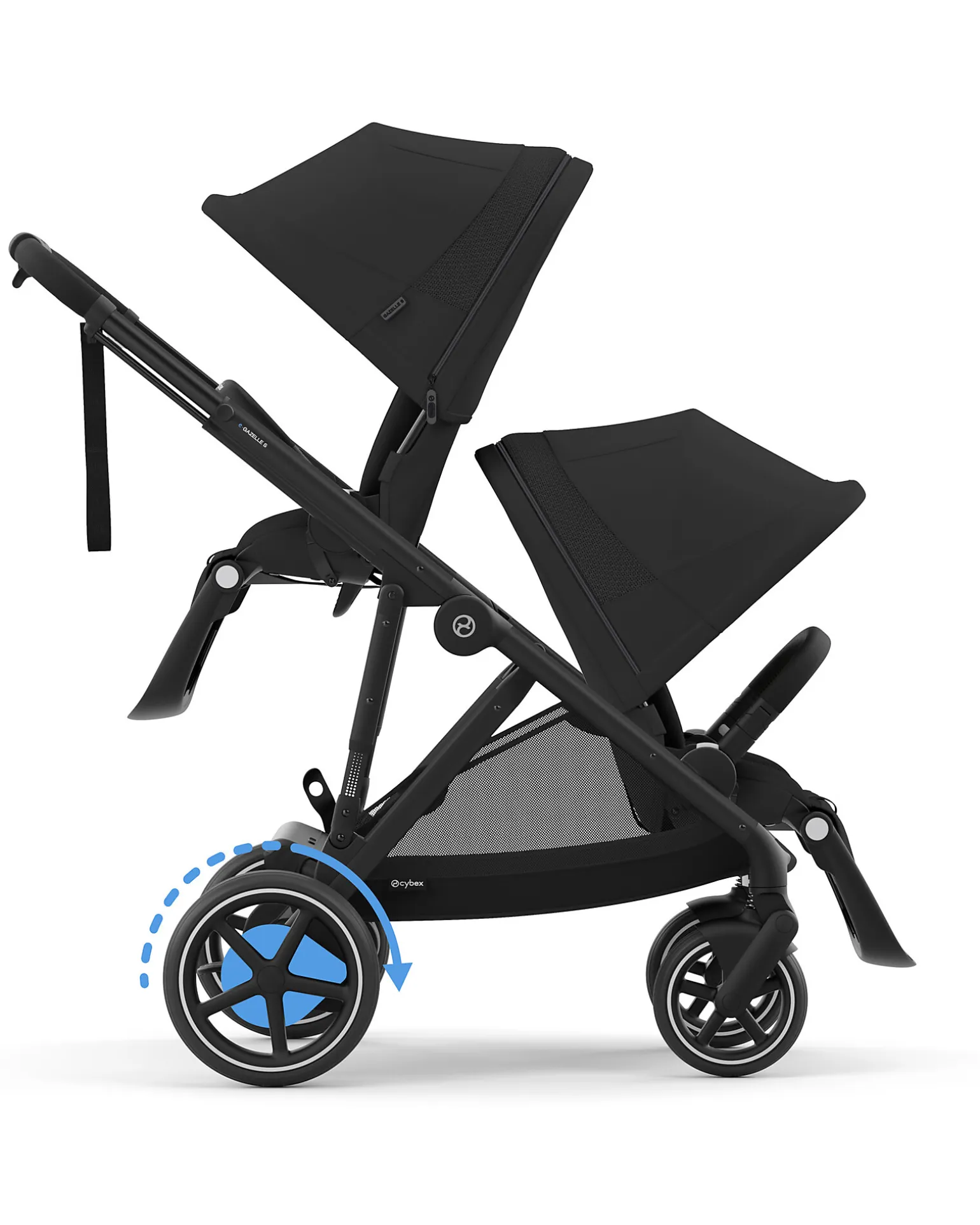 Passeggino Elettrico E-Gazelle S - Nero - dalla Nascita ai 4 Anni - Multifunzionale
