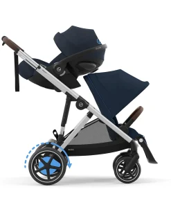Passeggino Elettrico E-Gazelle S - Ocean Blue/Navy Blue - dalla Nascita ai 4 Anni - Multifunzionale