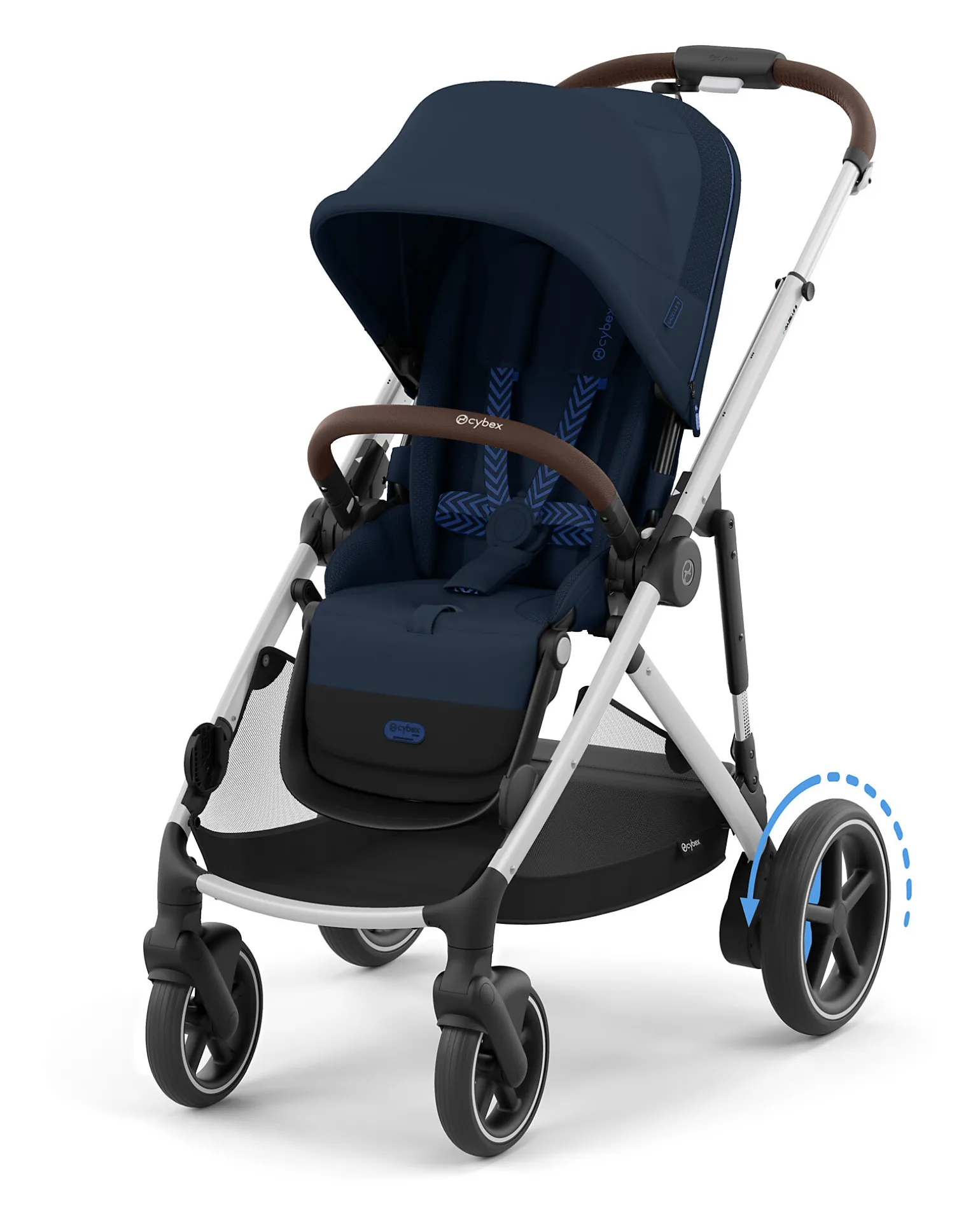 Passeggino Elettrico E-Gazelle S - Ocean Blue/Navy Blue - dalla Nascita ai 4 Anni - Multifunzionale