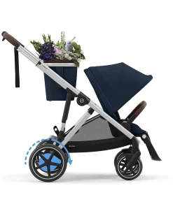 Passeggino Elettrico E-Gazelle S - Ocean Blue/Navy Blue - dalla Nascita ai 4 Anni - Multifunzionale