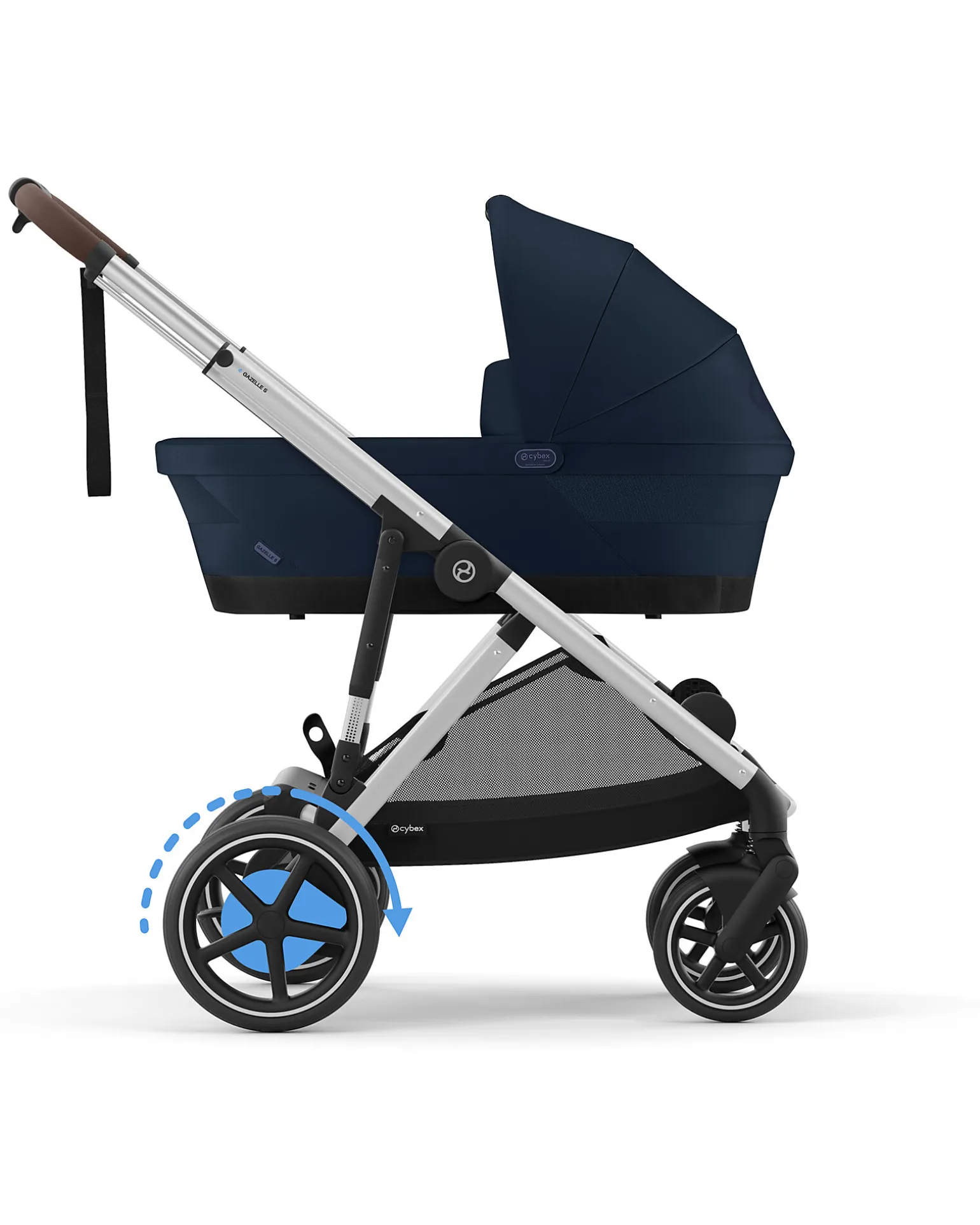Passeggino Elettrico E-Gazelle S - Ocean Blue/Navy Blue - dalla Nascita ai 4 Anni - Multifunzionale