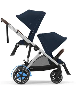 Passeggino Elettrico E-Gazelle S - Ocean Blue/Navy Blue - dalla Nascita ai 4 Anni - Multifunzionale