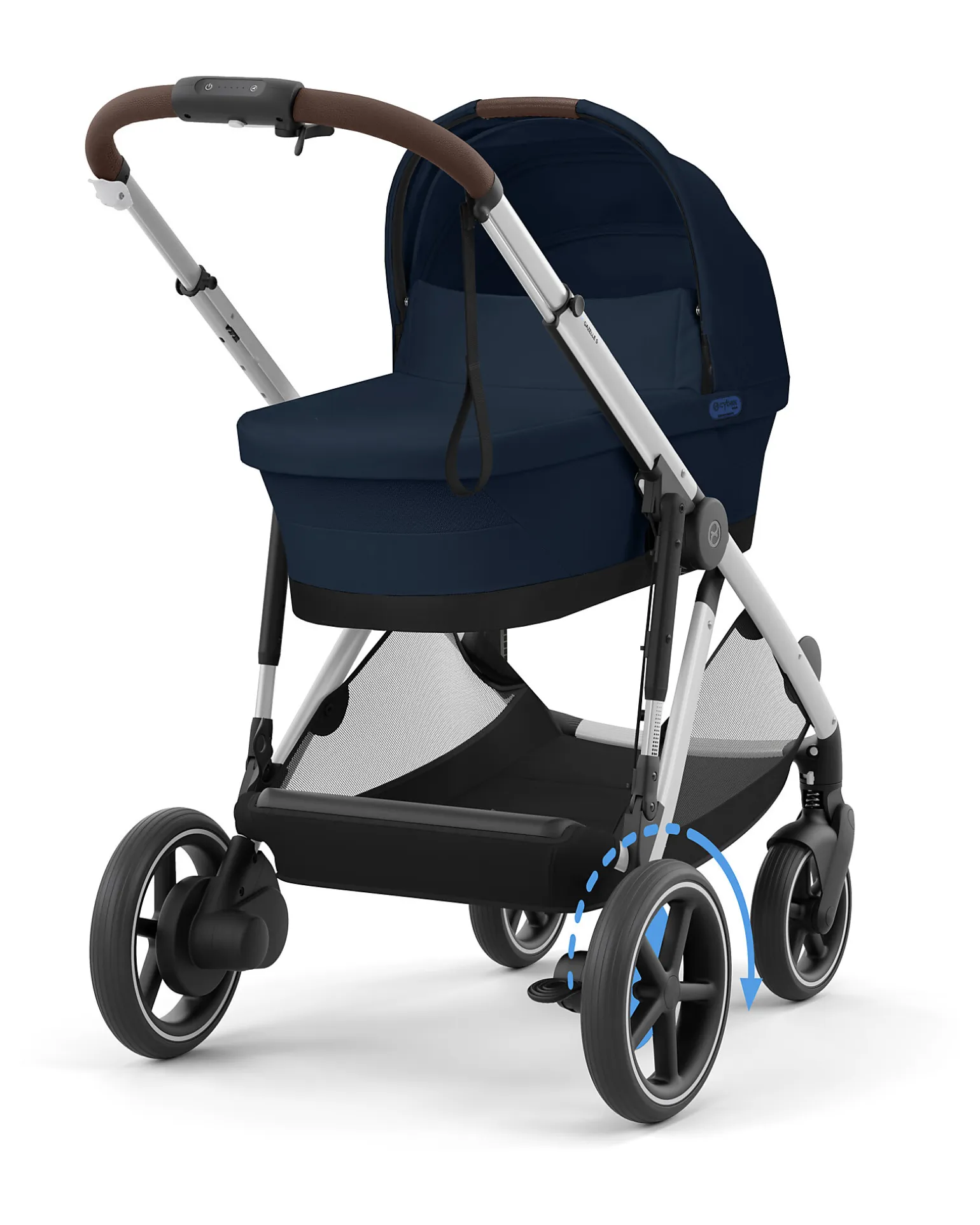 Passeggino Elettrico E-Gazelle S - Ocean Blue/Navy Blue - dalla Nascita ai 4 Anni - Multifunzionale