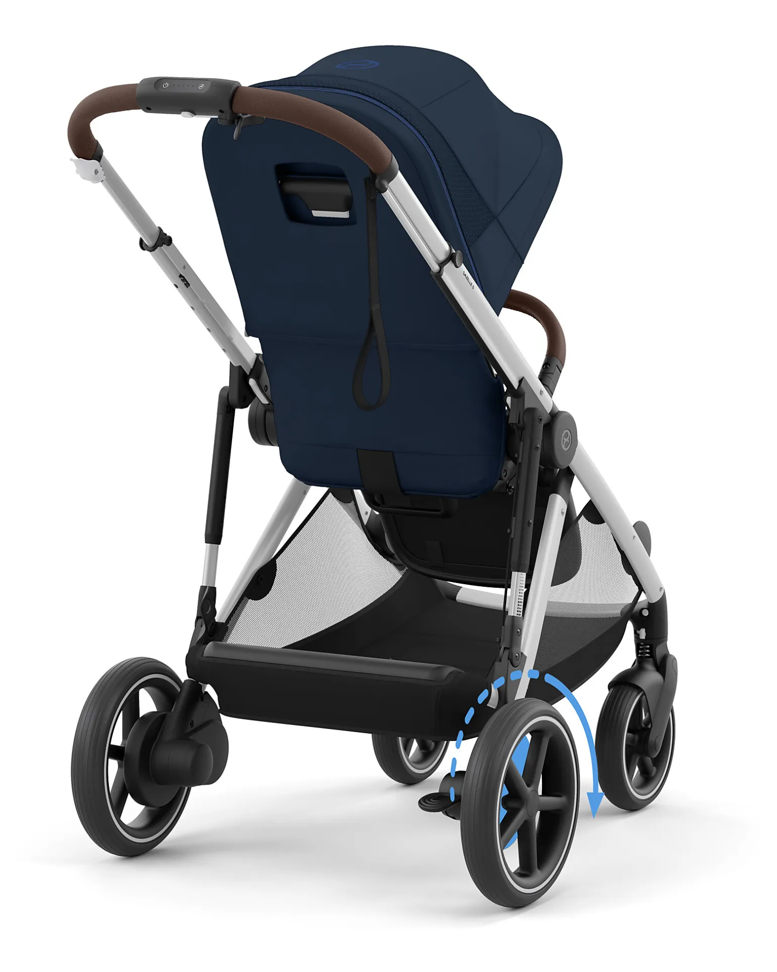 Passeggino Elettrico E-Gazelle S - Ocean Blue/Navy Blue - dalla Nascita ai 4 Anni - Multifunzionale