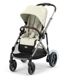 Passeggino Elettrico E-Gazelle S - Seashell Beige/Light Beige - dalla Nascita ai 4 Anni - Multifunzionale