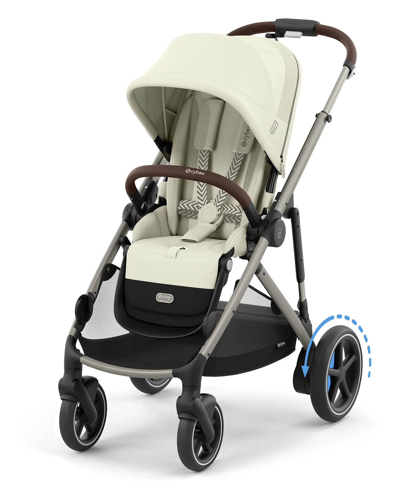 Passeggino Elettrico E-Gazelle S - Seashell Beige/Light Beige - dalla Nascita ai 4 Anni - Multifunzionale