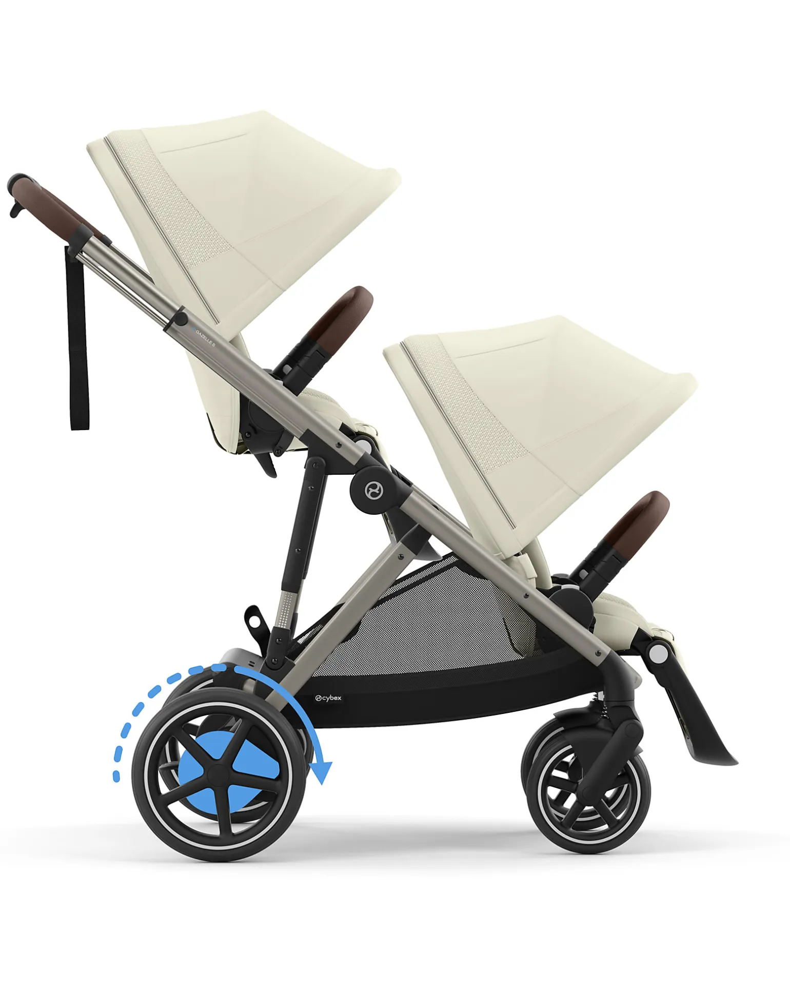 Passeggino Elettrico E-Gazelle S - Seashell Beige/Light Beige - dalla Nascita ai 4 Anni - Multifunzionale